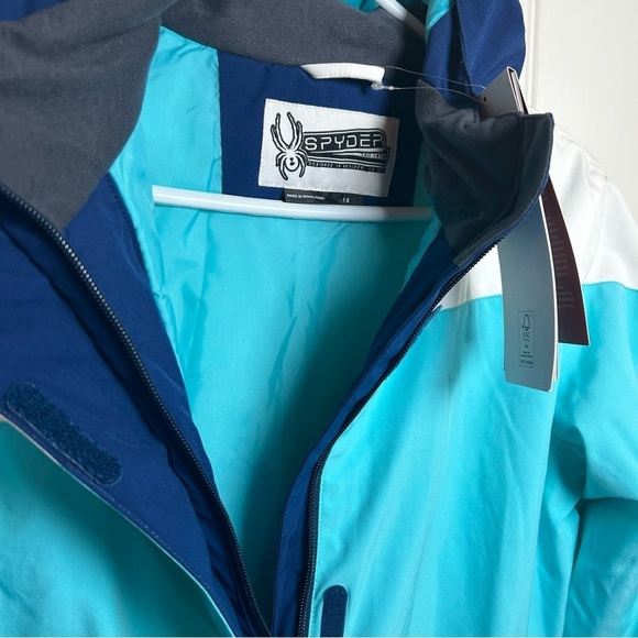 SPYDER GIRLS ZOEY FULL ZIP SKIING JACKET SIZE 18 NWT $159 - Picture 5 of 7